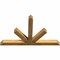 Ekena Millwork Saratoga Rough Sawn Timber Gable Bracket, Western Red Cedar, 60"W x 38"H x 4"D x 4"F, 15/12 Pitch GBW060X38X0404SAR00RWR - alternate 3